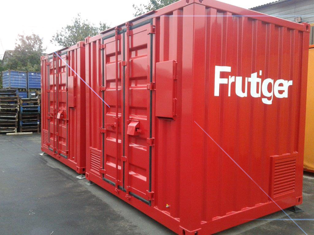 Umweltcontainer mit Wanne